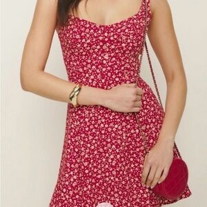 Reformation Mini Dress Red NWOT